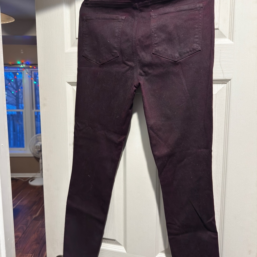 Paige Dark Purple Skinny Jeans
